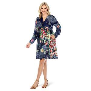 Johnny Was Fanny Thula Silk Floral Slip Dress